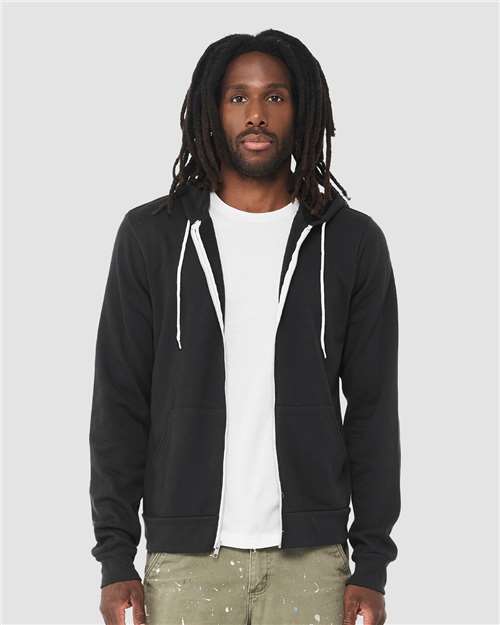 Sponge Fleece Full-Zip Hoodie - Vintage Black -   -