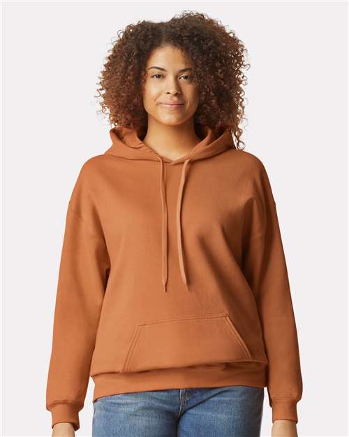 Softstyle® Midweight Hooded Sweatshirt - Texas Orange -   -