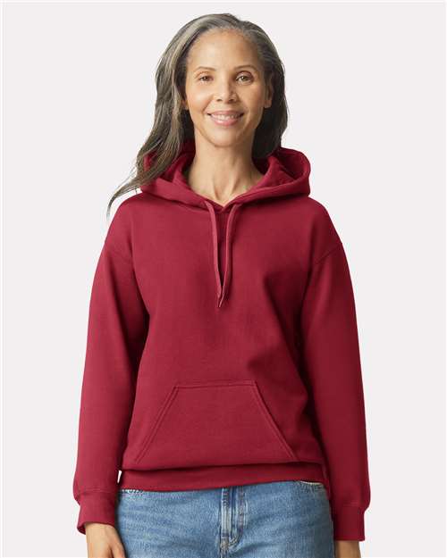 Softstyle® Midweight Hooded Sweatshirt - Cardinal -   -