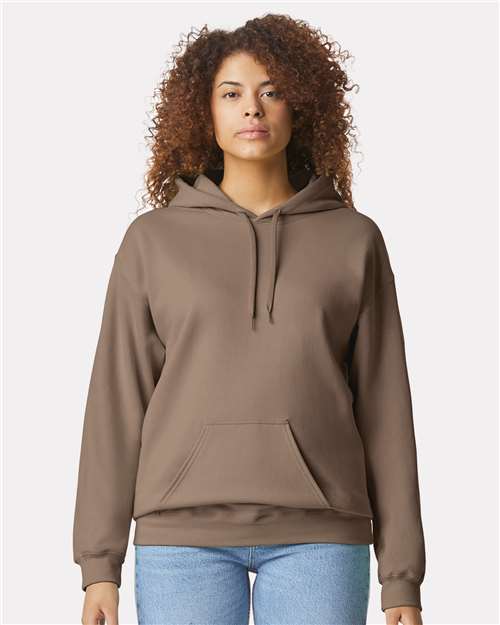 Softstyle® Midweight Hooded Sweatshirt - Brown Savana -   -