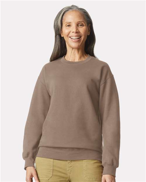 Softstyle® Midweight Crewneck Sweatshirt - Brown Savana -   -