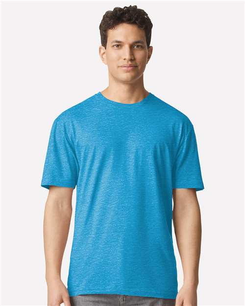 Light Cotton T-Shirt - Heather Sapphire -   -