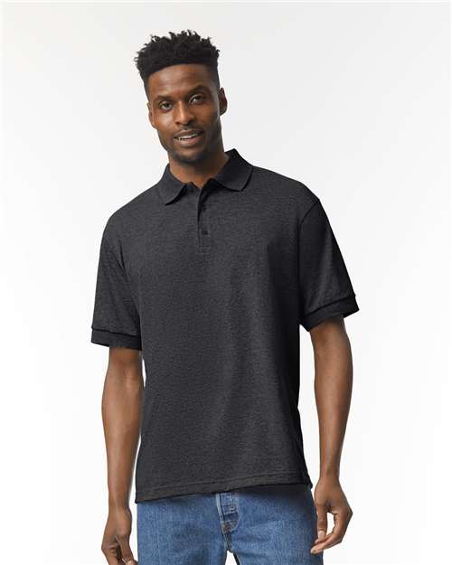 DryBlend® Jersey Polo - Dark Heather -   -