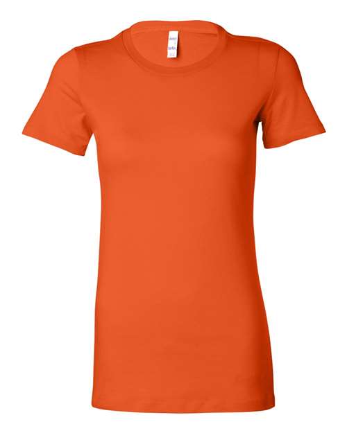 Women's Slim Fit Tee - Orange -   -
