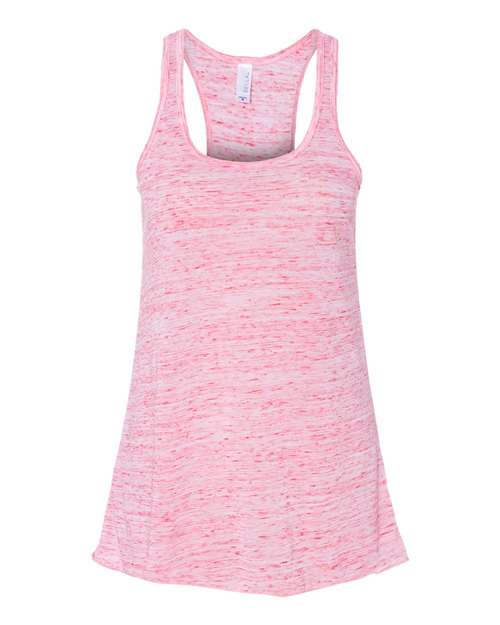 Women's Flowy Racerback Tank - Red Marble -   -