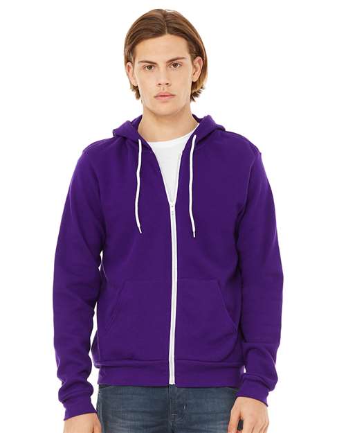 Sponge Fleece Full-Zip Hoodie - Team Purple -   -