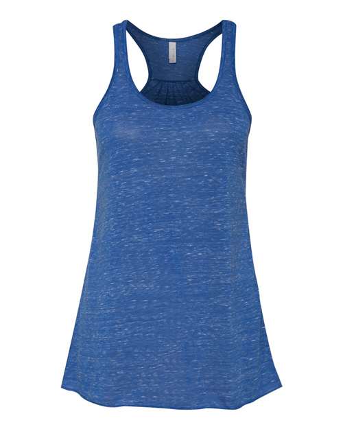 Women's Flowy Racerback Tank - True Royal Marble -   -