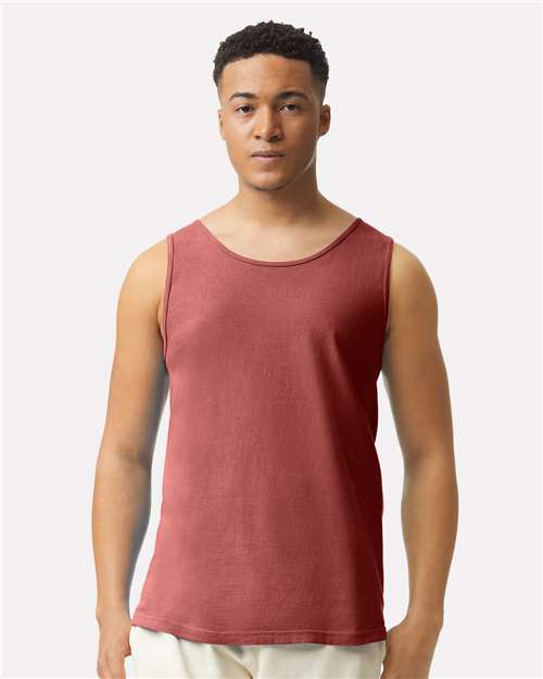 Garment-Dyed Heavyweight Tank Top - Brick -   -