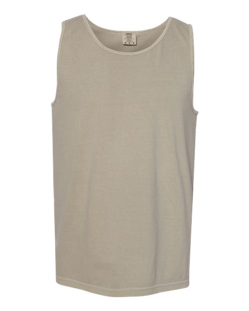 Garment-Dyed Heavyweight Tank Top - Sandstone -   -