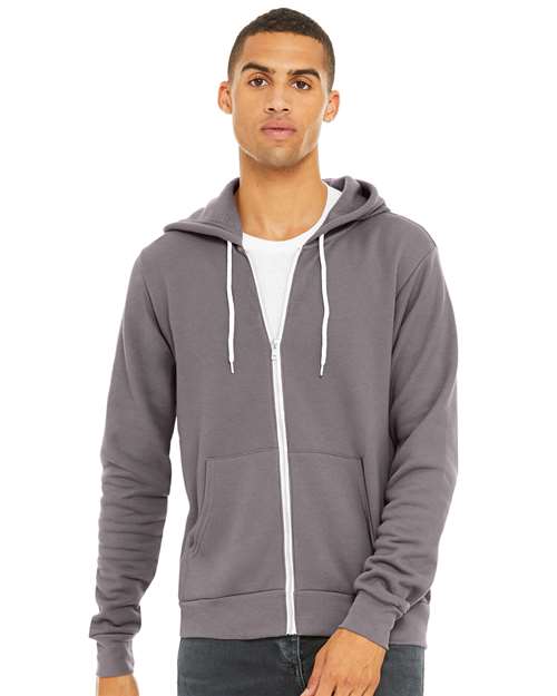 Sponge Fleece Full-Zip Hoodie - Storm -   -