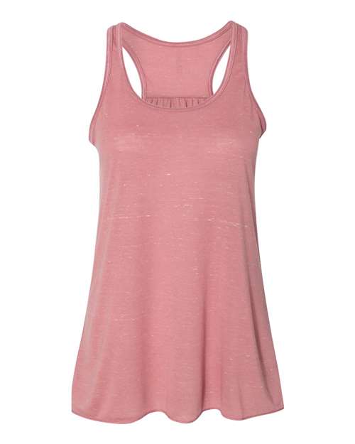Women's Flowy Racerback Tank - Mauve Marble -   -