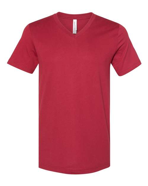 Jersey V-Neck Tee - Cardinal -   -