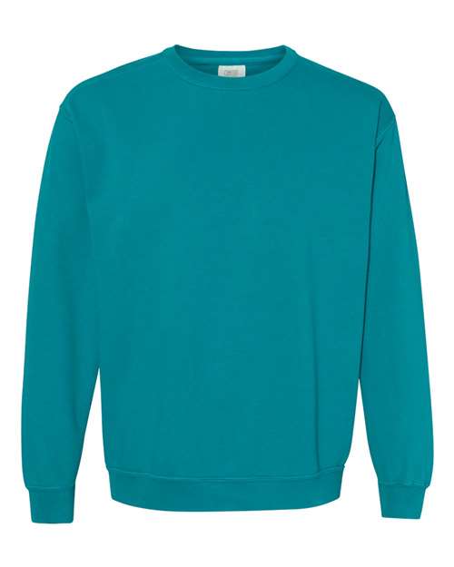 Garment-Dyed Sweatshirt - Topaz Blue -   -