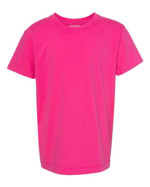 Garment-Dyed Youth Heavyweight T-Shirt - Heliconia -   -