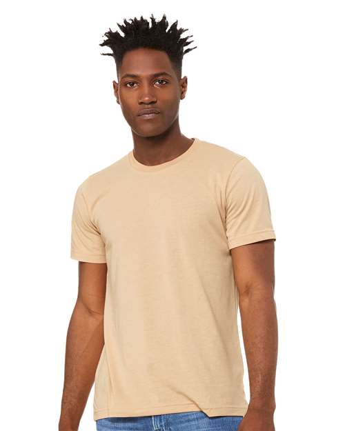 CVC Jersey Tee - Heather Sand Dune -   -